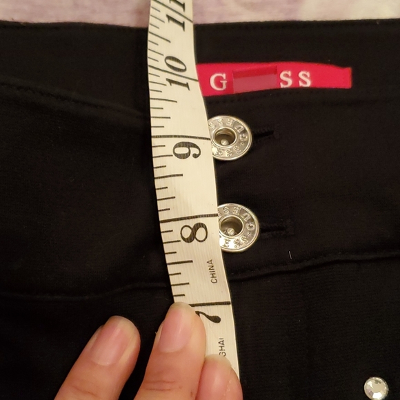 Guess Black Embellished Pants M - Picture 9 of 10